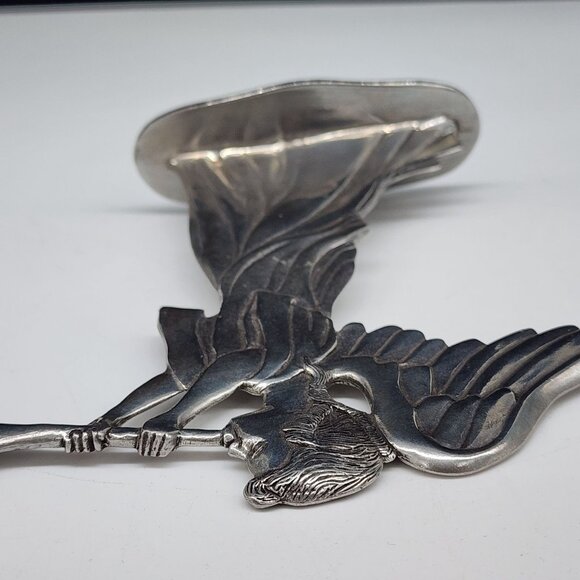 Vintage 1987 Seagull Pewter Canada Angel Figurine Blowing Trumpet - Picture 9 of 9